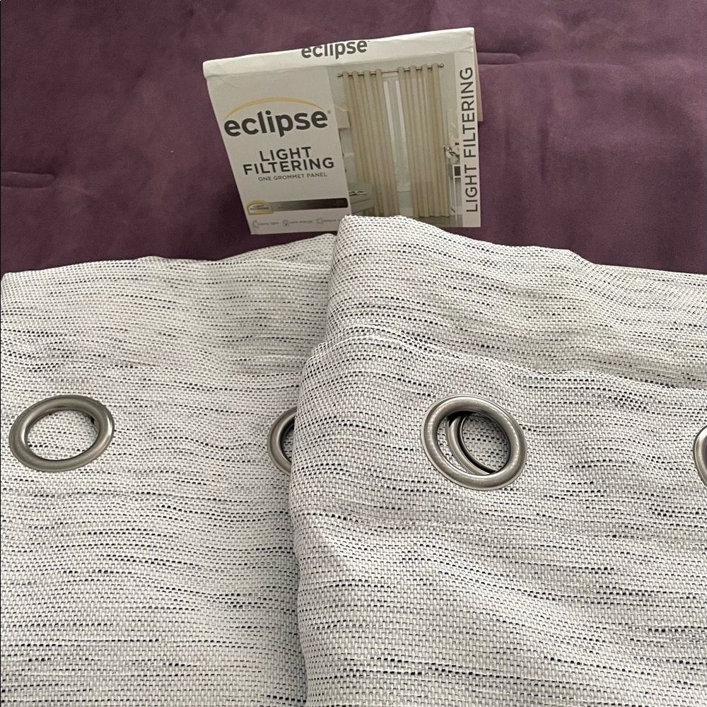 Eclipse Light Filtering Grommet Panel. 50 x 84 - 2 panels.